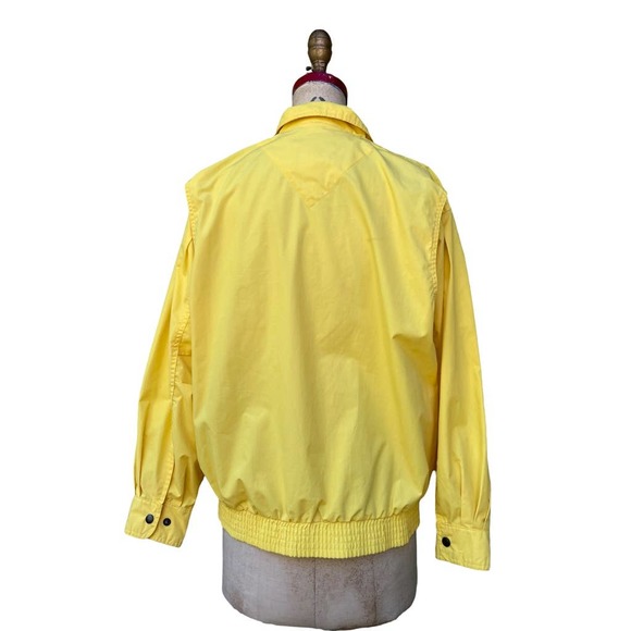 Vintage Maxim Women's Pullover Windbreaker Jacket Vented Yellow 10 - Picture 2 of 12